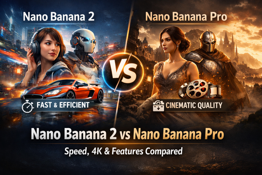 Nano Banana 2 vs Nano Banana Pro